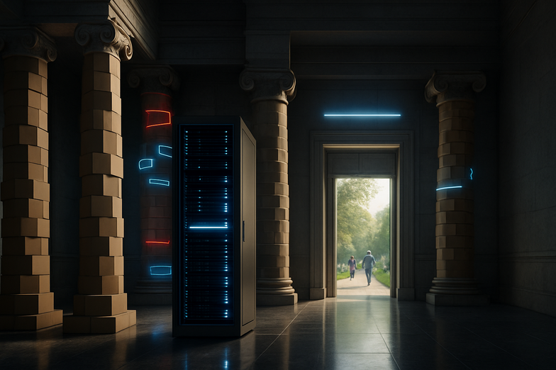 It's cheaper to cover a wall with a flat screen TV than fill it. Stuff is cheap, services are expensive. AI will fix that. But will your personal Dr sell ads?